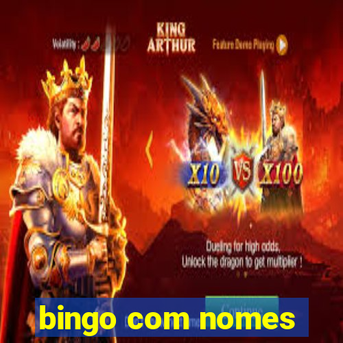 bingo com nomes